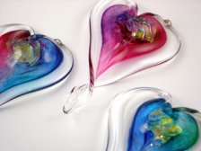Large Hanging Glass Heart