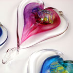 Large Hanging Glass Heart