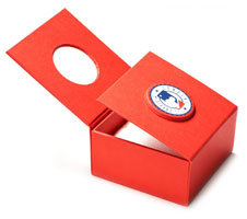 Red Sox cufflinks in gift box