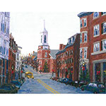 Beacon Hill Christmas, Boston, Box of 10 Holiday Cards