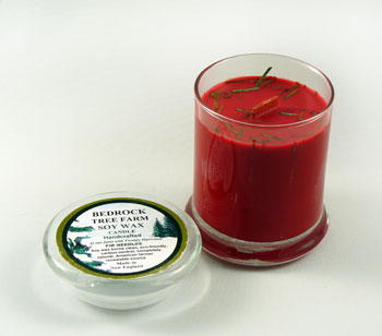 Burgundy Fir Needle Soy Candle