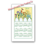 2014 Wildflower Calendar Towel