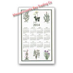 2014 Kitchen Herb Calendar Towel