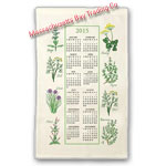 2015 Kitchen Herb Calendar Towel