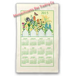 2015 Wildflower Calendar Towel