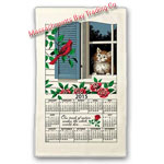 2015 Window Kitty Calendar Towel