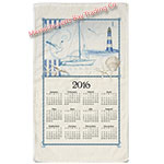 2016 Blue Sea Calendar Towel