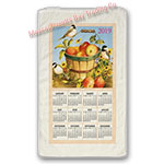 2019 Apple Basket Calendar Towel