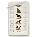 2019 Man's Best Friend Calendar Towel