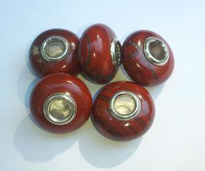 Vermont Bead - Red Jasper