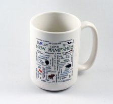 New Hampshire Calligraphy 16 oz Mug