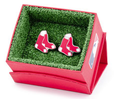 Red Sox cufflinks in gift box