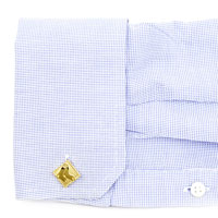 Red Sox cufflinks on a sleeve