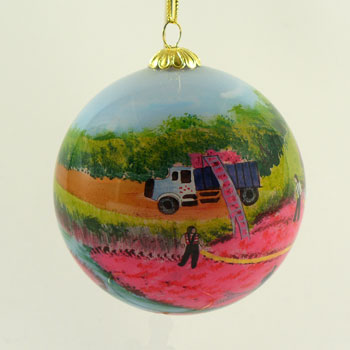 Cranberry Harvest Ball Ornament