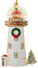 Holiday Lighthouse Ornament