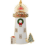 Holiday Lighthouse Ornament