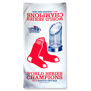 Boston Red Sox 2013 MLB World Series Champions Beach Towel