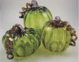 Hand made glass pumpkins